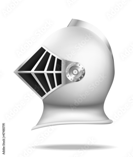 Medieval knight helmet
