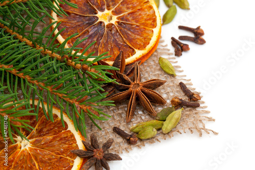 winter fruit and spices