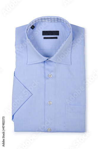 Male shirt isolated on the white background