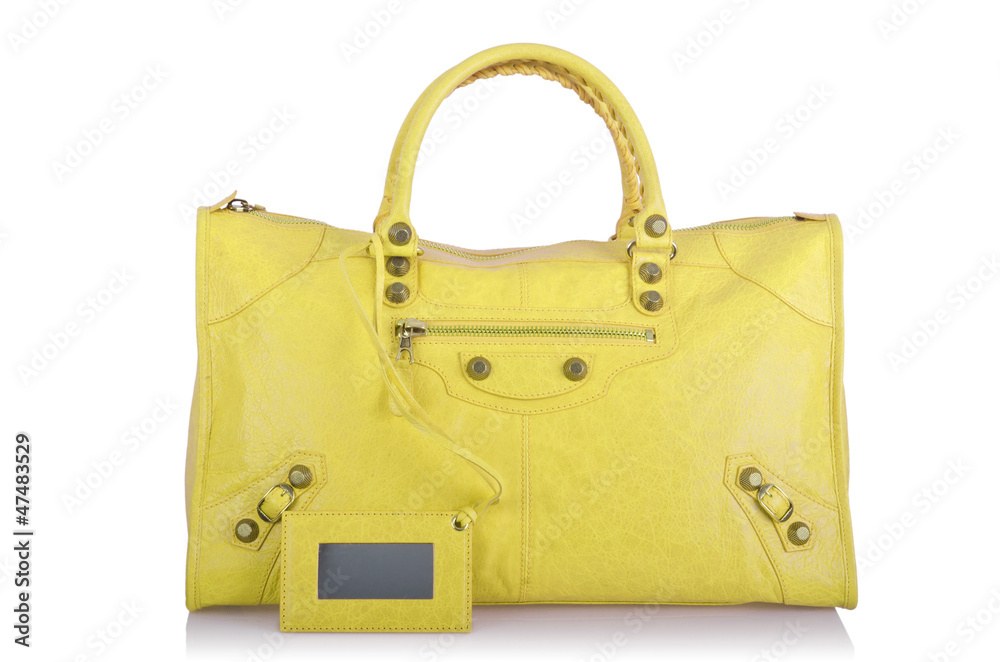 Naklejka premium Elegant woman bag isolated on white