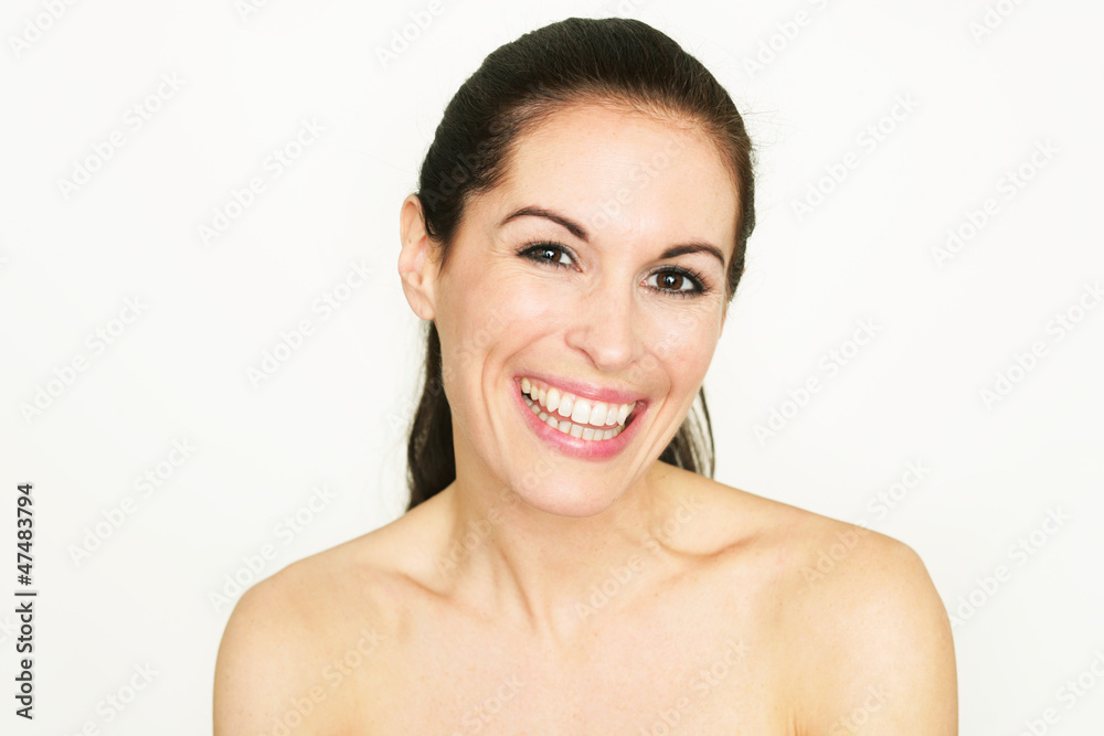 beauty portrait lachend beauty portrait lachend