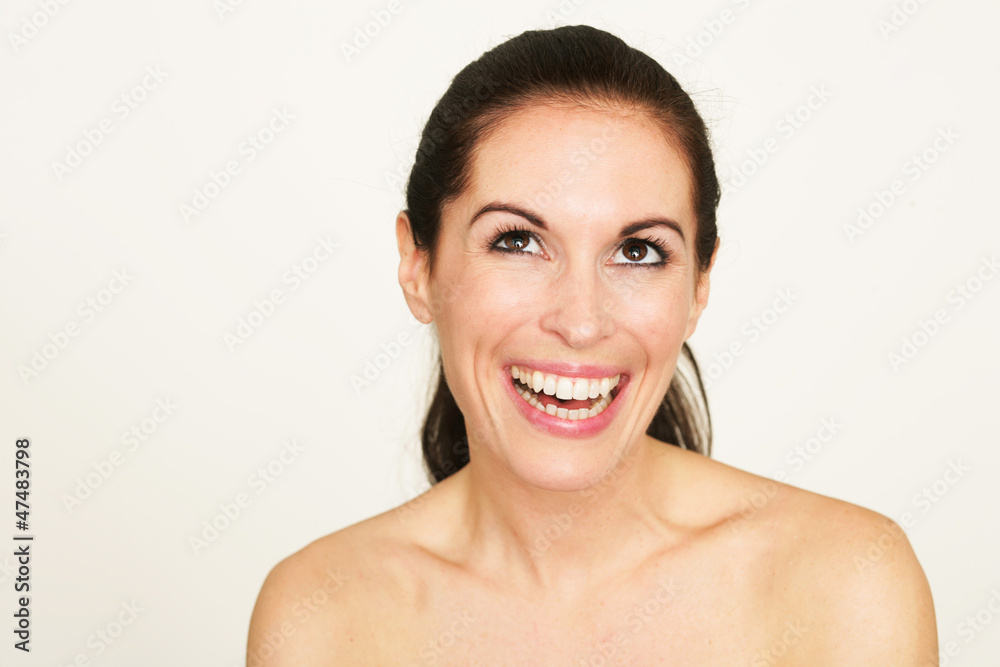 beauty portrait lachend beauty portrait lachend