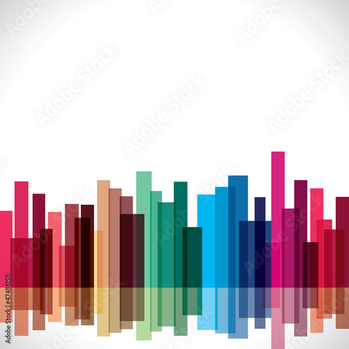 abstract colorful building block stock vector