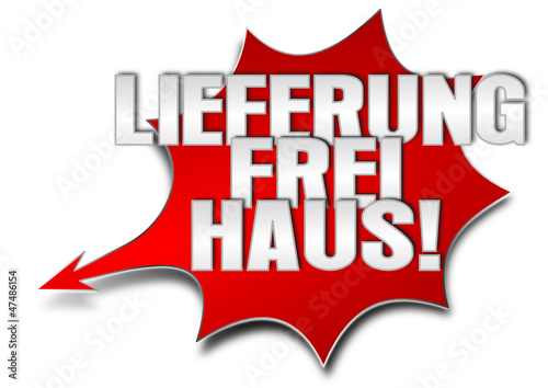 Lieferung frei Haus, Vektor