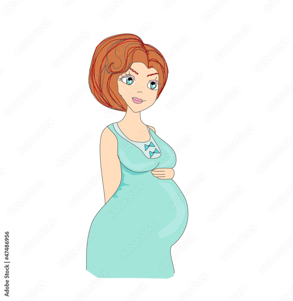 Beautiful pregnant girl