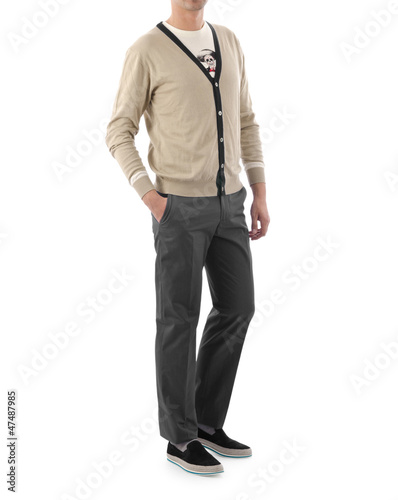 Male model in fashion concept