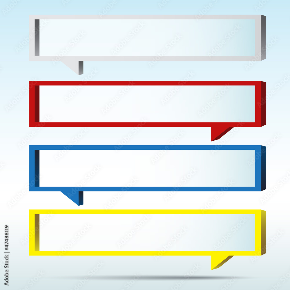 Abstract 3D speech bubble background. Abstract 3D speech bubble background.