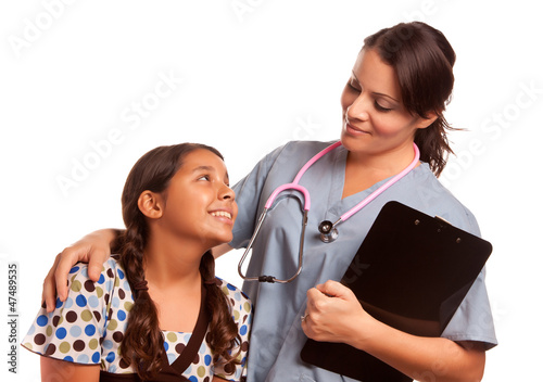 Pretty Hispanic Girl and Fe...