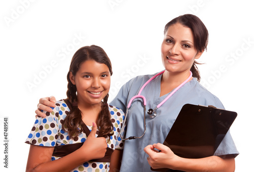 Pretty Hispanic Girl and Fe...