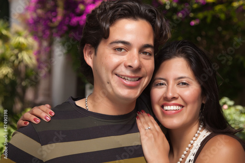 Happy Attractive Hispanic C...