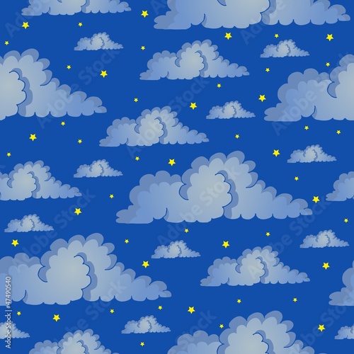 Seamless background night sky
