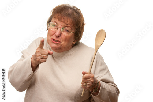 Upset Senior Woman with The...