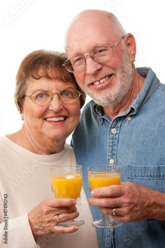 Happy Senior Couple with Gl...
