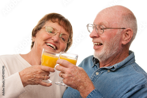 Happy Senior Couple with Gl...