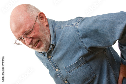 Senior Man with Hurting Bac...