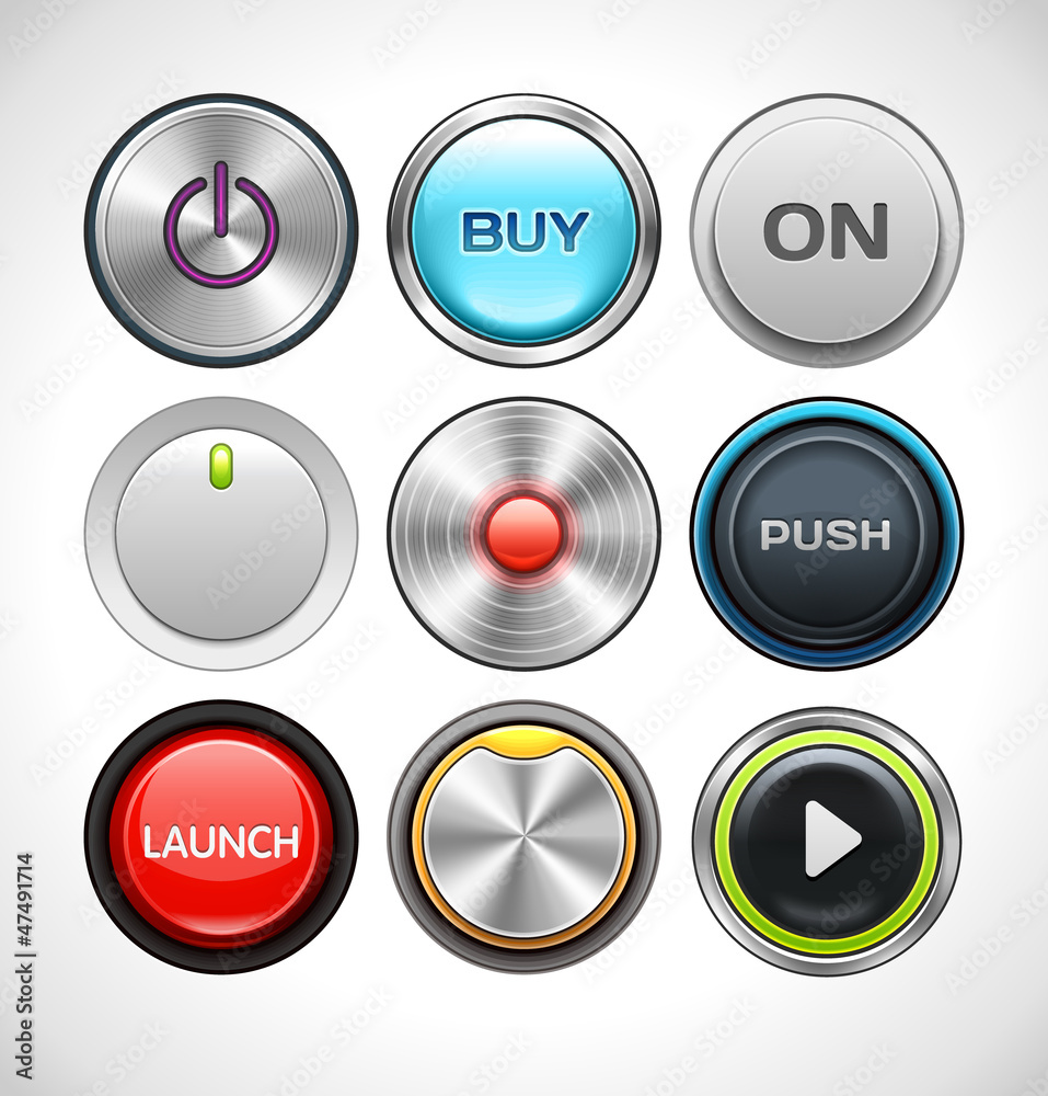 Vector Buttons Vector Buttons