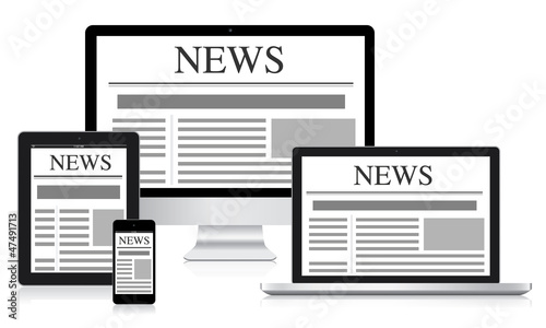 News in electronic devices vector eps10