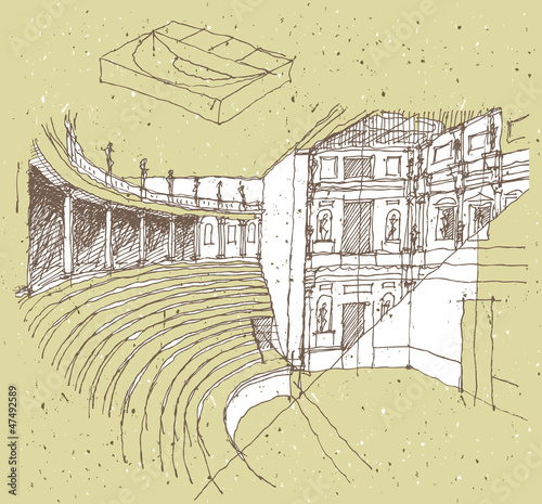 Sketching Historical Architecture in Italy: Theatre