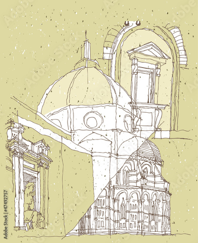 Sketching Historical Architecture in Italy: Basilica Florence