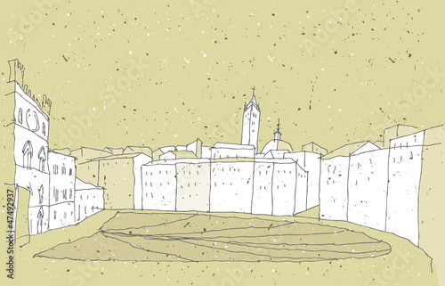 Sketching Historical Architecture in Italy: Sienna