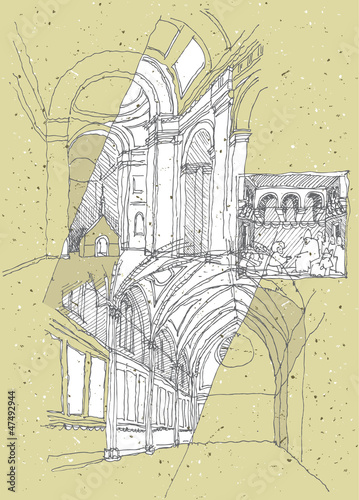 Sketching Historical Architecture in Italy: Assisi