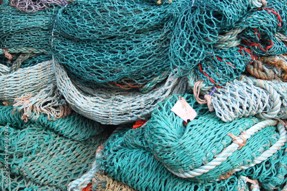 Haufen Fischernetze