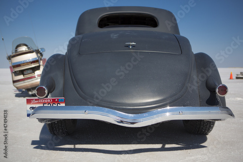 Back view of an American Hot Rod
