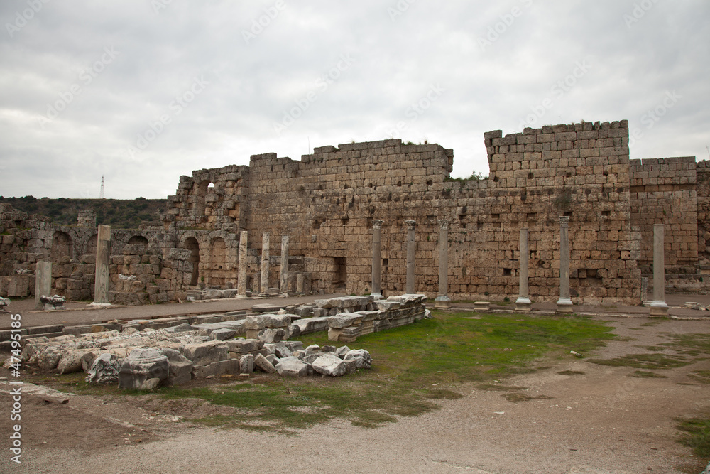 Dating back to 1200 BC, The ancient city of Perge