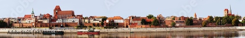 Panorama na Stare Miasto Toruń  w wysokiej rozdzielczości