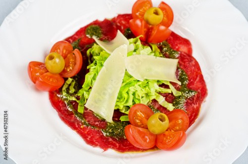 Meat carpaccio