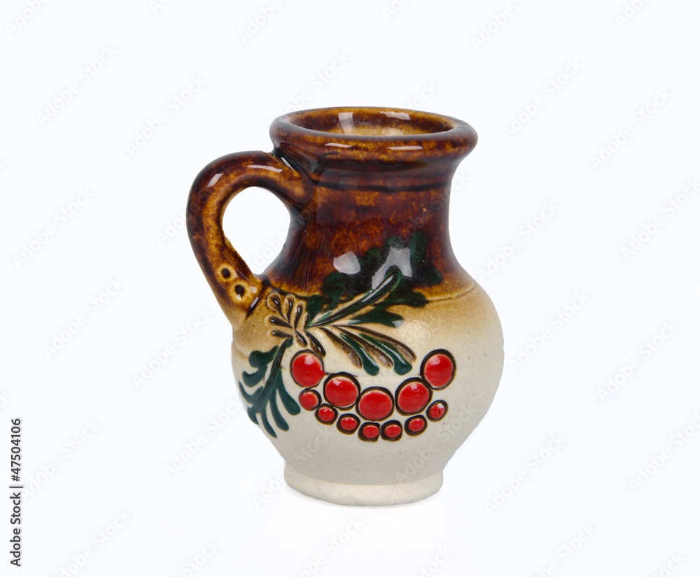 Ukrainian folklore ceramic jug