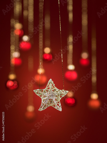 beautiful hanging glittery star © Daco