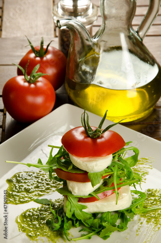 Caprese salad, traditional italian appetizer