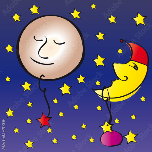 Vollmond - Mond - Nacht - Stern - Schlaflied - Esoterik