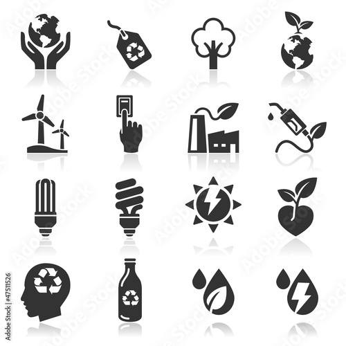 Ecology icons set3. vector illustration. photo