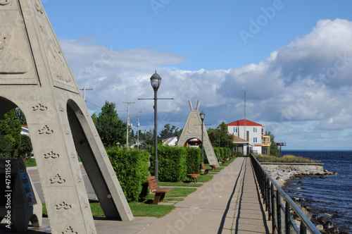 Quebec, the village of Mashteuiatsh photo