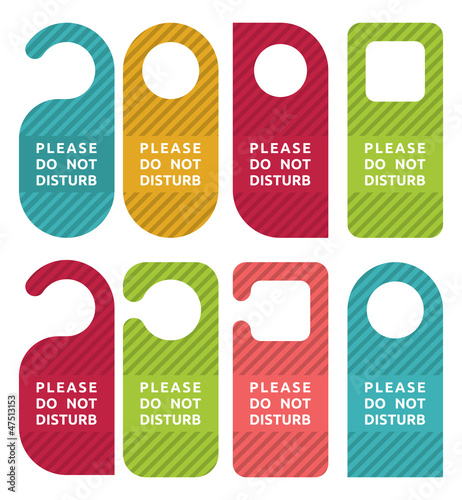 do not disturb door hanger set