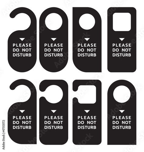 do not disturb door hanger set