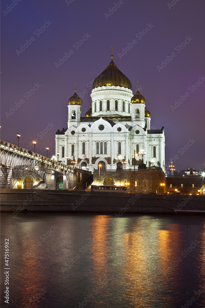 Night Moscow. Orthodox Church