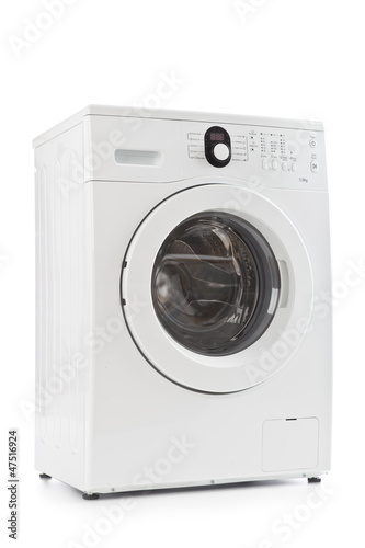 A washing machine isolated on white background