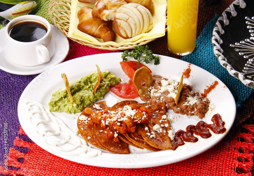 Enchiladas potosinas. Comida mexicana photo
