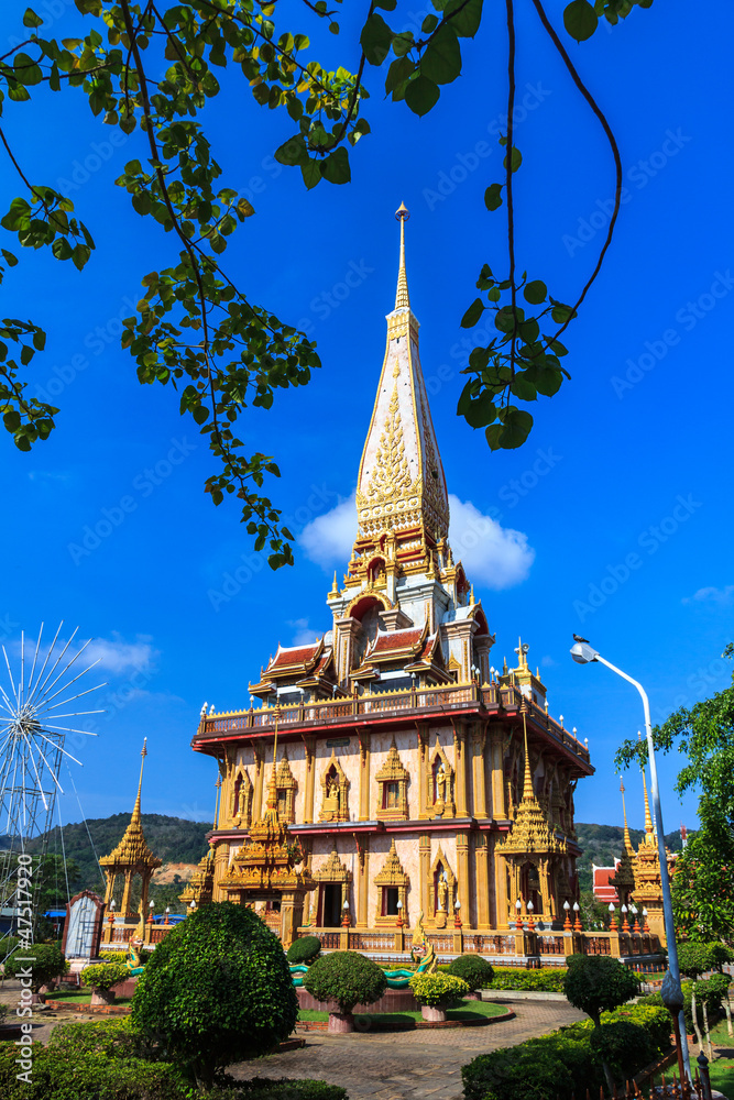 Buddhist temple Wat Chalong in Phuket, Thailand.