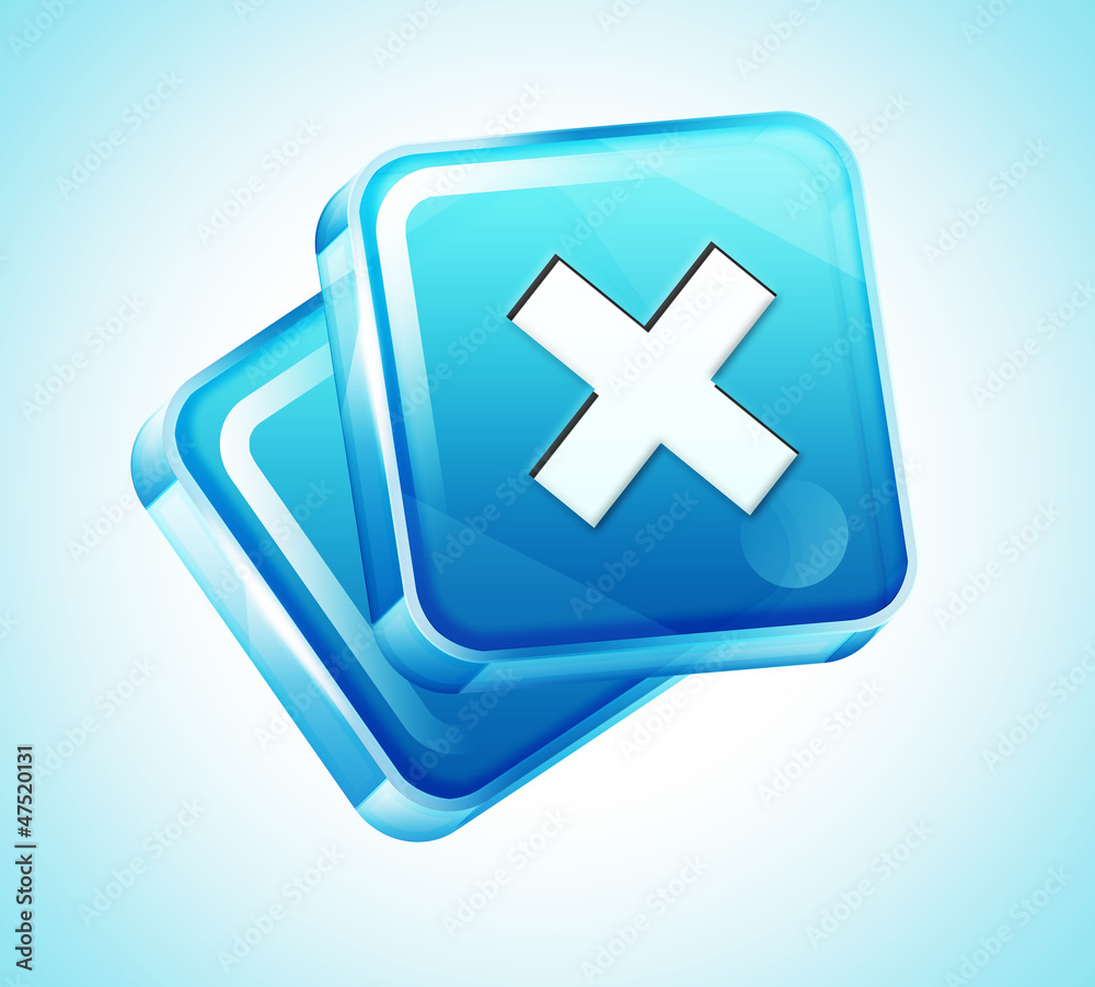 Obraz premium Transparent to the 3d icon