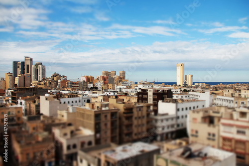 Tripoli città metropoli tilt shift