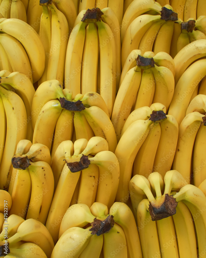 fresh bananas, natural background
