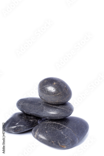 Black stones