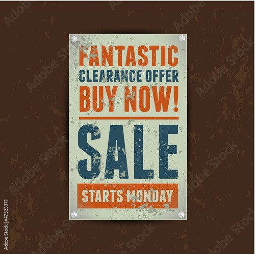 Special offer vintage metal tin