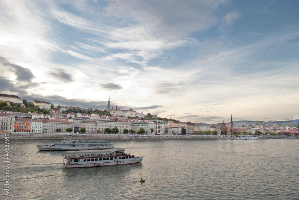 View across the Danube in Budapest