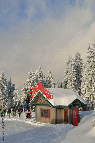 Santa's Workshop on the snow mountain © Lijuan Guo