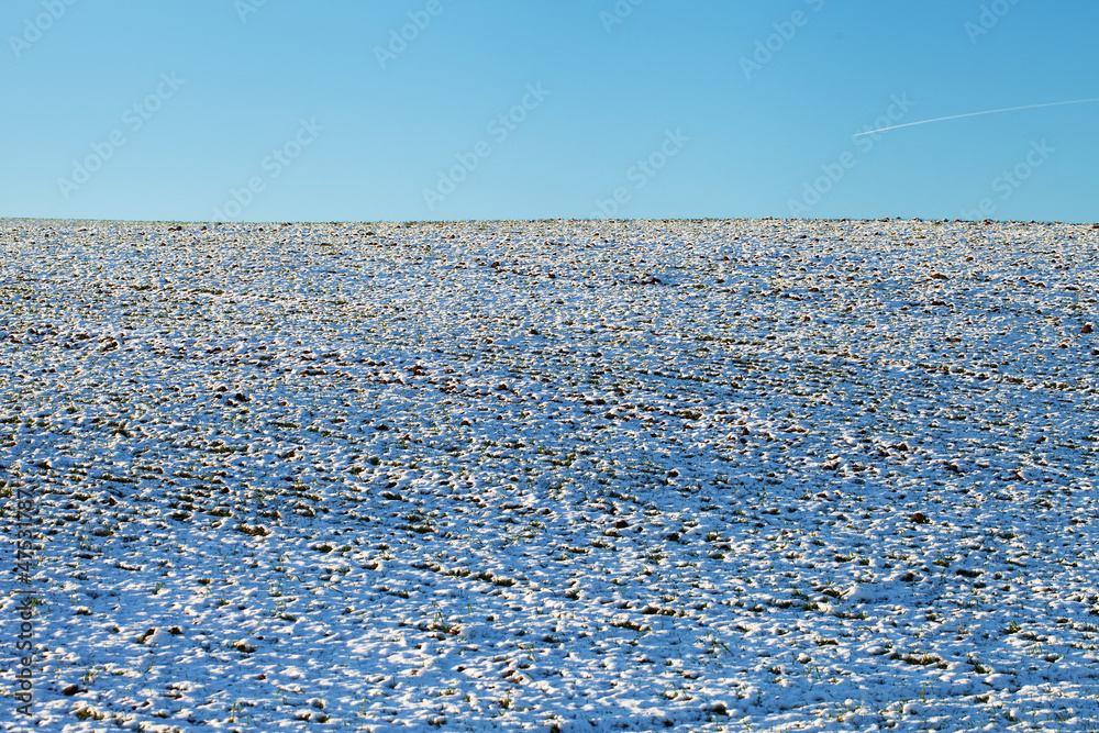 Snow and sky. Snow and sky.